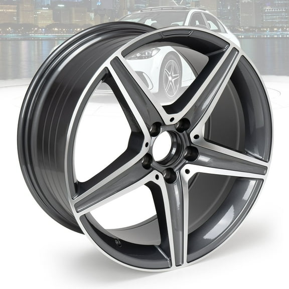 18" x 8.5" Wheel Rim Direct Fit Replacement Rim for Mercedes Benz C200 C300 C350 E350 E450 CLA250 OEM Design