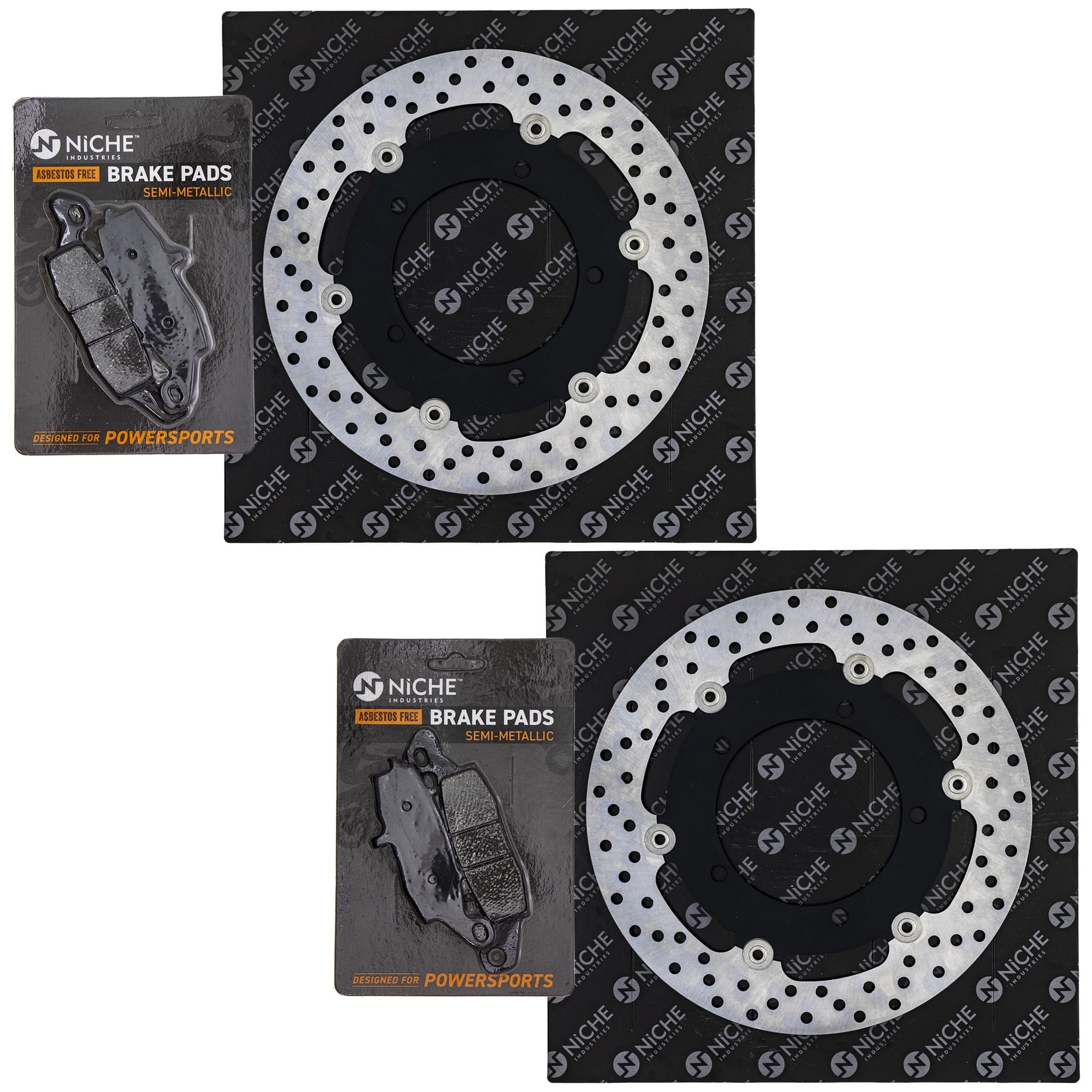 Niche Front Brake Rotor Pad Kit for Suzuki SV650 59100-33850