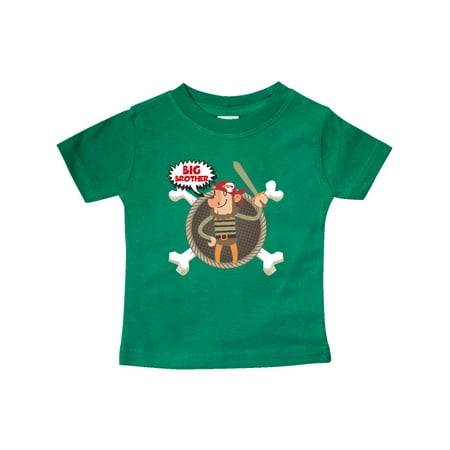 

Inktastic Big Brother Pirate Gift Baby Boy T-Shirt