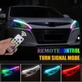 thumbnail image 2 of RGB Luz Diurna DRL Señal De Giro Universal Flexible Que Fluye DIY Multi Color LED Tira Para Faros Delanteros, 2 of 4