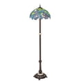 thumbnail image 3 of Meyda Tiffany 225024 Tiffany Wisteria 3 Light 62" Tall Buffet Floor Lamp - MultiColor, 3 of 5