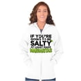 thumbnail image 4 of Sarcastic Salty Margarita Joke Unisex Fleece Graphic Zip Up Hoodie Brisco Brands 2X, 4 of 5