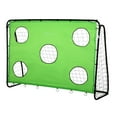 thumbnail image 2 of Soozier 8 x 3ft Soccer Goal Target Goal 2 in 1 Design Indoor Outdoor Backyard with All Weather Polyester Net Best Gift, 2 of 9