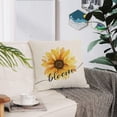 thumbnail image 4 of Set of 4 Sunflower Pillow Covers 16x16 Spring Summer Pillow Covers Yellow Floral Throw Pillow Covers Cushion Covers Square Pillow Cases for Couch Sofa Patio Outdoor Home Decorations(16 Inch), 4 of 6