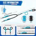 thumbnail image 2 of Double Leash for Two Dogs - No Tangle Dog Leash 360° Swivel Reflective Double Dog Leashes with Two Padded Handles, Shock Absorbing Walking Training for Small Medium Dogs (blue, 8-35 lbs), 2 of 5