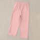 thumbnail image 2 of TaTaai Women's Casual 7/8 Length Pants Straight Leg Linen-Like Fabric with Elastic Waistband Side Pockets and Decorative Buttons for Spring Summer Outfits Gift, 2 of 7