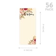 thumbnail image 5 of Koyal Wholesale Vintage Floral Printable Wedding Paper Menu Cards for DIY Printer, Pack of 52, 5 of 5