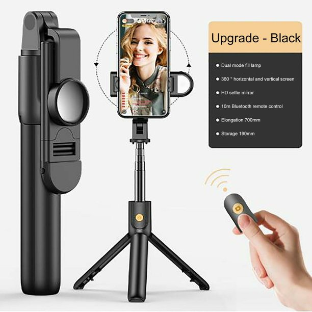 K10S 6 In 1 Wireless Bluetooth Selfie Stick Light Ring Tripod Monopods
