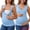 2 Pack Blue, variant on Women's Nursing Tank Wrap V-Neck Ruched Breastfeeding Tops XXL Black & Blue