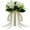 White, variant on Wedding Bouquet for Bride, Holder Flowers Bouquet for Bride, Bridal Bouquet, Artificial Flowers for Wedding Decorations Favors Supplies