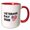Red/White, variant on , Veterans Day 2025 with Us Flag Heart Icon, 11oz Two-tone Blue Mug