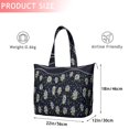 thumbnail image 4 of Dark Blue Daisy Flower Pattern Travel Tote Bags for Women Carry On,Large Weekender Bags for Women Travel,Multi Functional Duffle Bag for Work,Shopping,Sports, 4 of 5