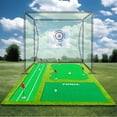 thumbnail image 6 of YUNIC 16 ft x 10 ft Golf Putting Green with Elevation Slope – Premium Nylon Professional Training Mat (5-Hole) for Home, Garage, Office & Outdoor Practice, 6 of 6