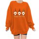 thumbnail image 1 of Blusa holgada de manga larga con estampado de otoño para mujer, suéter informal con cuello redondo, Tops, sudadera Fridja  fjkfkj6367, 1 of 4