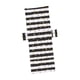 thumbnail image 5 of Funda para silla de playa con bolsillo de almacenamiento para mujer, perfecta para relajarse en hoteles. Oro negro blanco, 5 of 9