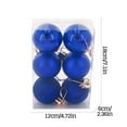 thumbnail image 3 of Outdoor Christmas Ornaments, Oversized 2.36 inch Shatterproof Xmas Christmas Plastic Balls for Outside Lawn Yard Tree Hanging Decorations 6Pcs, 3 of 6