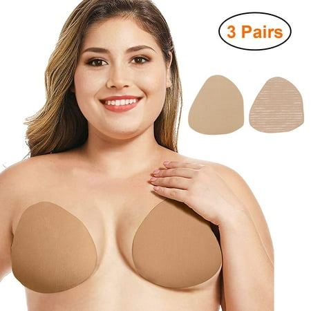 

Toma 3 Pair Disposable Breast Lift Tape Push Up Pasties Adhesive Bra Strapless Nipple Covers Invisible Breast Tape