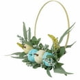 thumbnail image 5 of Northlight 18"" Blue Pumpkins and Foliage Artificial Thanksgiving Half Wreath, 5 of 5