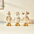 thumbnail image 4 of KG-suministro De muñecos De Navidad, Adorno De Navidad De 45cm/75cm, muñeco De peluche bonito, muñeco De nieve con forma De alce, muñeco retráctil, decoración navideña, 4 of 4