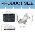thumbnail image 3 of 3D Dog Tray Silicone Fun Dogs Shape Ice Maker Dog Lover 3D Corgi Dog Silicone 4 Cavity Large Ice Tray With Funnel Reusable DIY Ice Maker, 2 Pack Corgi Ice Mold, Reusable Silicone Ice Maker, 3 of 7