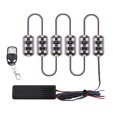 thumbnail image 1 of Riwesomey Tira de luces para chasis automotriz de PC, 6 piezas, 6 LED, 12-15V, RGB, Flexible, para Interior de motocicleta, rejilla Exterior, lámpara para Bombillas para automóviles Riwesomey VI015309-00B, 1 of 6