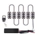 thumbnail image 2 of Speravity 6 piezas de luz de tira de plástico para chasis de automóvil 6 LED de Control remoto 600lm 12-15V RGB lámpara de rejilla Interior Bombillas para automóviles, 2 of 6