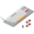 thumbnail image 1 of nuphy Air75 V2 Portable 75% Mechanical Keyboard Supports Bluetooth/2.4G/USB-C Compatible with Windows/Mac OS/Linux Systems- White Gateron Cowberry Switch - Open Box, 1 of 5