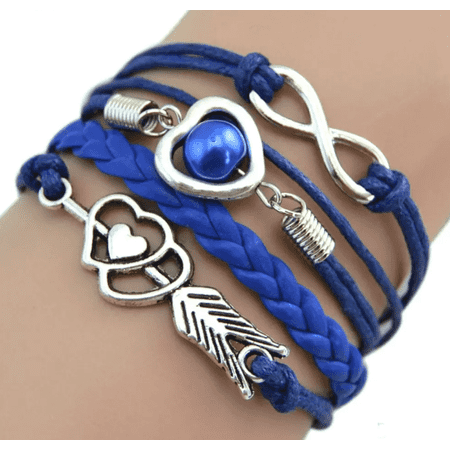 CLEARANCE - Forever Love Handmade Braided Leather Friendship Bracelet - Six Colors To