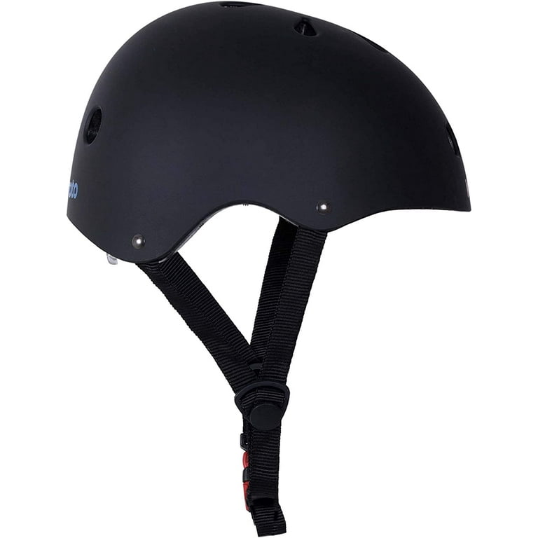 Kiddimoto Helmet, Matte Black, Small - 53 cm)