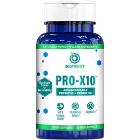 BioTrust Pro-X10 2.0 Probiotic Supplement - Probiotics for Digestive Health with Prebiotics - Immune System Support and GI Health - Free from Gluten, Soy and Dairy, Non GMO - 60 Capsules