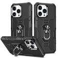thumbnail image 2 of Funda Dura De Prevención De Caídas Para iphone 14 Plus 13 Pro Max Ring Stand Protection Cover, 2 of 4