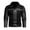 #252-Black, variant on Donemore Men Casual Solid Patchwork Zipper Fashion Motorcycle Turndown Collar Leather Winter Jacket