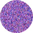 thumbnail image 1 of Ahgly Company Machine Washable Indoor Round Transitional Purple Area Rugs, 3' Round, 1 of 7