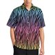 thumbnail image 3 of Camisa informal con estampado de rayas de piel de tigre para hombre, camisa hawaiana de vacaciones de manga corta, camiseta de gran tamaño para hombre, blusas, ropa, 3 of 5