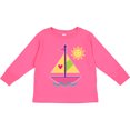 thumbnail image 3 of Inktastic Sailboat Girls Sailing Girls Long Sleeve Toddler T-Shirt, 3 of 5