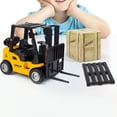 thumbnail image 6 of Limei Forklift Truck with Pallet & Cargo – Friction Powered Wheels & Manual Lifting Control - Heavy Duty Plastic Lifting Vehicle Toy for Kids & Children, 6 of 7