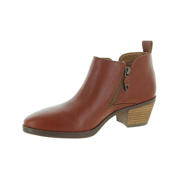 Vionic Womens Cecily Leather Bootie Ankle Boots