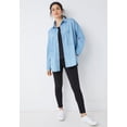 thumbnail image 3 of Ellos Women's Oversized Button-Front Denim Shirt, 3 of 5