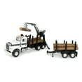 thumbnail image 2 of Big Farm Peterbilt Model 367 Logging Truck Toy with PUP Trailer & 10 Logs, Ages 3+, 2 of 3