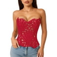 thumbnail image 2 of Body Contouring Bustier Corset: Sleeveless Lace-Up Top for Women for Cosplay, Burlesque and Sensual Lingerie, 2 of 6