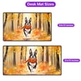 thumbnail image 5 of Welcome Fall Boston Terrier Strolling Through the Autumn Maple Forest Desk Mat Full Keyboard Mouse Pad Gentleman Dog Lover Gifts Large Mousepad - 12012, 5 of 5