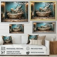 thumbnail image 4 of Designart "Art Deco in the Bathroom I" Bath & Laundry Floater Framed Canvas Art Print, 4 of 7