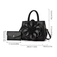 thumbnail image 4 of Faraee 2Pcs Women Medium Satchel Handbag Work Tote Shoulder Crossbody Bag Casual Top Handle Purse with Clutch Wallet Grey, 4 of 5