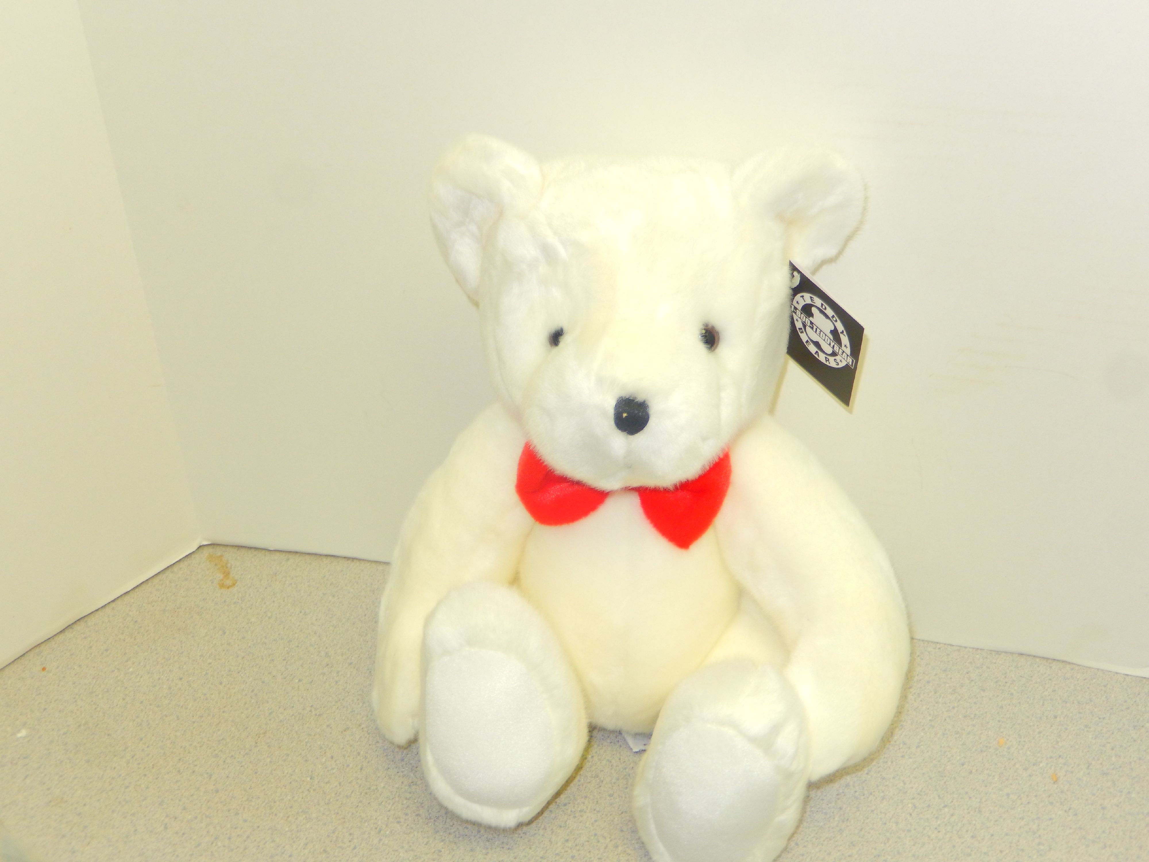 teddy bear red bow tie