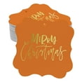 thumbnail image 1 of Inkdotpot Pack Of 100 Real Gold Foil Bracket Shape Paper Tags Merry Christmas Favor Hang Tags, 1 of 6