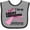 Heather and Black, variant on Inktastic I Love My Great Grandma Breast Cancer Awareness Hope, Support, Love Boys or Girls Baby Bib