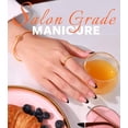 thumbnail image 3 of Uñas Postizas GJZEZ Punta Francesa Negra Almendra Set de 32 Piezas, 3 of 9