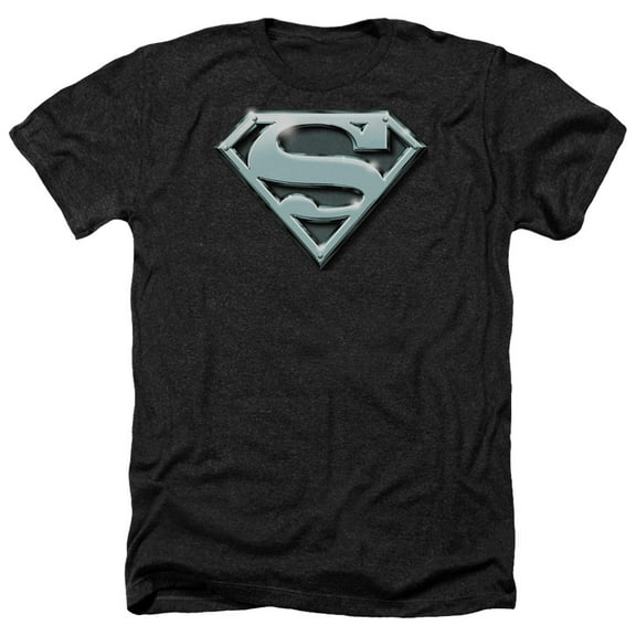 Superman - Chrome Shield - Heather Short Sleeve Shirt - X-Large