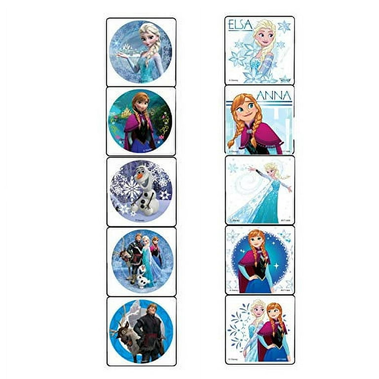 2 Coloring Book Set with Over 100 Stickers (Bundle Includes 2 Frozen Coloring Books)
