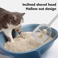 thumbnail image 3 of Stainless Steel Mesh Cat Litter Scoop, Long Handle Cat Scooper, Deep Shovel, Metal Scoop for Pet Litter Box with Half Round Shape Design, Ideal for Beaches, Pet Litter Boxes, 3 of 7